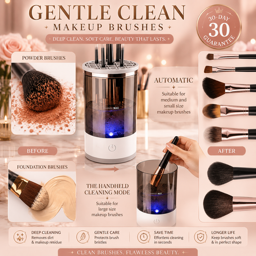 Portable Electric Makeup Brush Cleaner