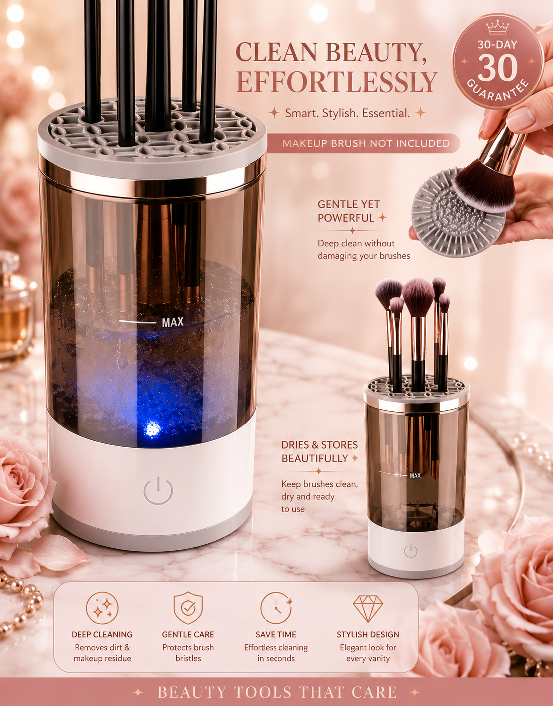 Portable Electric Makeup Brush Cleaner